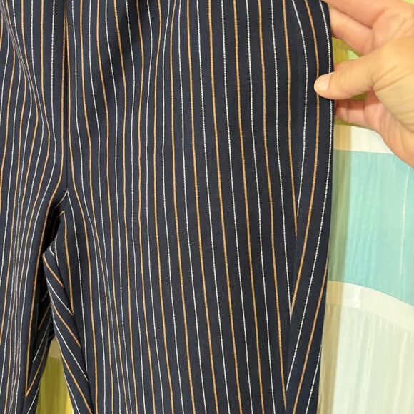 Derek Lam 10 Crosby Striped Back Zip Skinny Pants Sz 6 - Picture 7 of 8